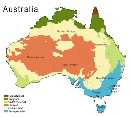 Australiens klimazoner
