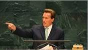 Arnold Schwarzenegger under topmødet